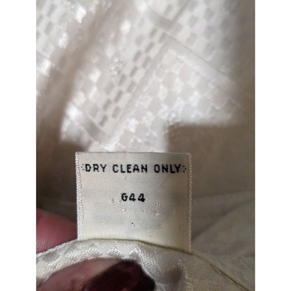 Vintage Liz Claiborne Satin Checkerboard print buttoned down shirt Sz 4 - Picture 9 of 10